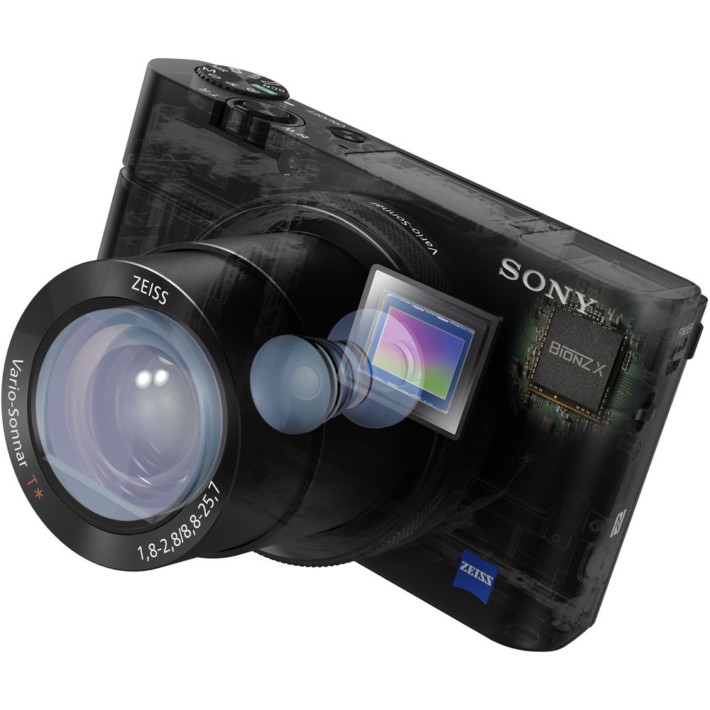 Sony Cyber-Shot DSC-RX100 V 20.1 MP Digital Still Camera with 3 OLED, flip  Screen, WiFi, and 1” Sensor DSCRX100M5/B
